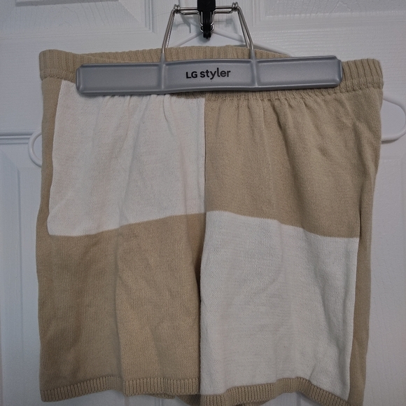 Nastygal Colourblock Knit Shorts - Picture 1 of 3